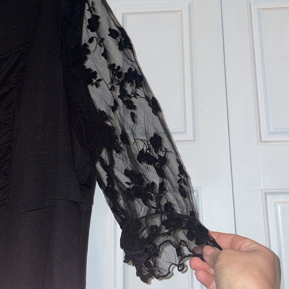 Agnes Orinda Black Dress-3X - Picture 4 of 6